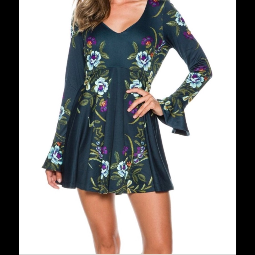 Free People Blue Date Night Dress